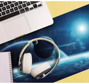 Gaming muismat kosmisch planetair tafereel - TenStickers