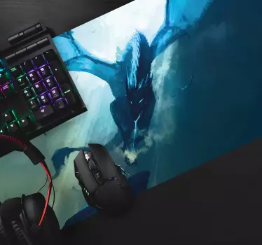 Gaming muismat majestueus draak schilderij - TenStickers