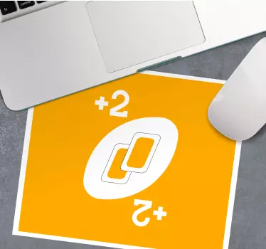 Gaming muismat met +2 game symbol - TenStickers