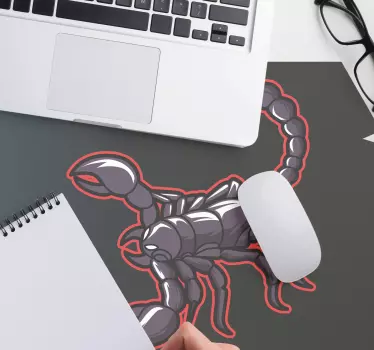 Gaming muismat met gedurfde schorpioen afbeelding - TenStickers