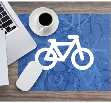 Gaming muismat met gestileerde fietsafbeelding - TenStickers