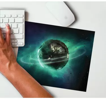 Gaming muismat mystieke planeet aura - TenStickers