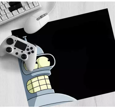 Gaming muismat robot karakter portret - TenStickers