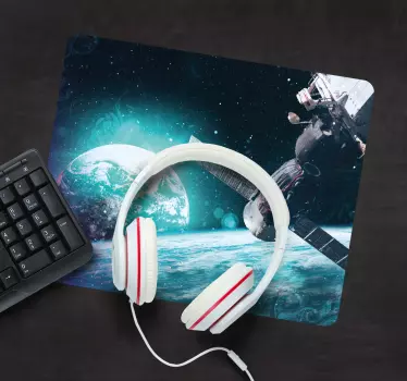 Gaming muismat ruimteverkenning scene - TenStickers