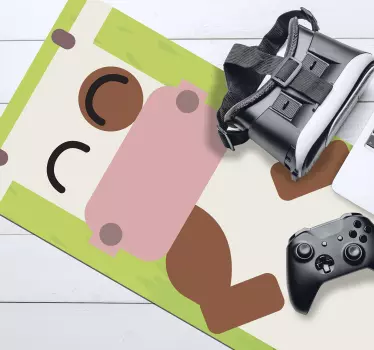 Gaming muismat schattig dierenkarakter - TenStickers