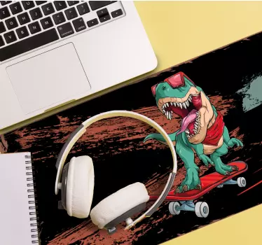Gaming muismat skating dinosaur avontuur - TenStickers
