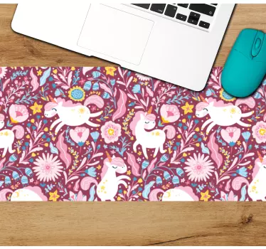 Gaming muismat speelse eenhoorn patroon - TenStickers