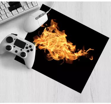 Gaming muismat vurige abstracte patronen - TenStickers