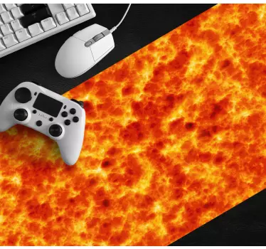 Gaming muismat vurige lavatekstuur - TenStickers