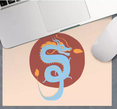 Gestileerde draakillustratie anime muismat - TenStickers