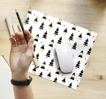 Gestileerde vakantiebomen muismat kerst - TenStickers