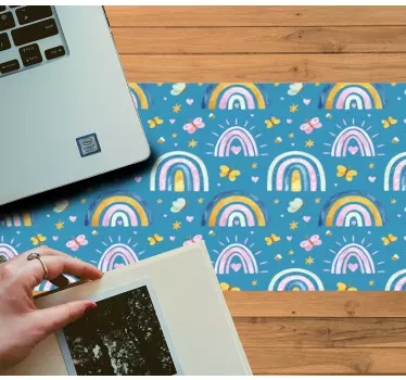 Kleurrijke regenboogpatronen patronen muismat - TenStickers