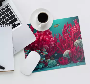 Leef Magenta Rif! Originele muismat - TenStickers