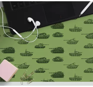 Militair voertuigpatroon gaming muismat - TenStickers