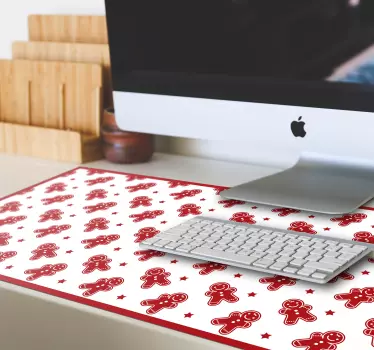 Muismat kerst peperkoek figuren patroon - TenStickers