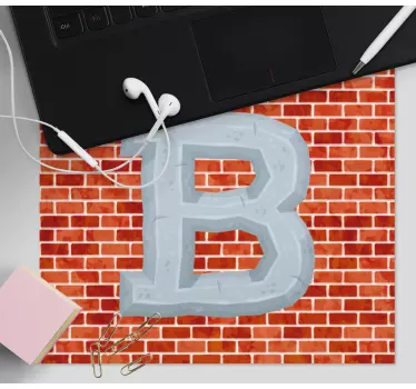 Muismat met naam bold letter b - TenStickers