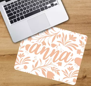 Muismat met naam botanische aangepaste accent - TenStickers