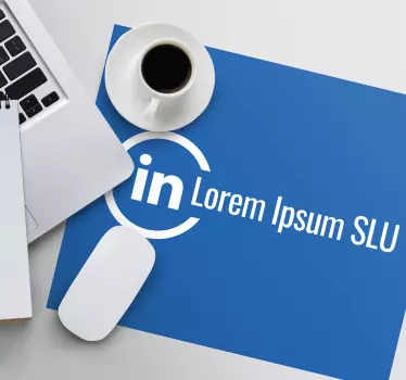 Muismat met naam en tekstlogo - TenStickers