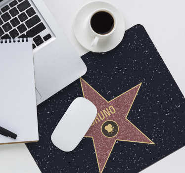 Hollywood-ster muismat met naam - TenStickers
