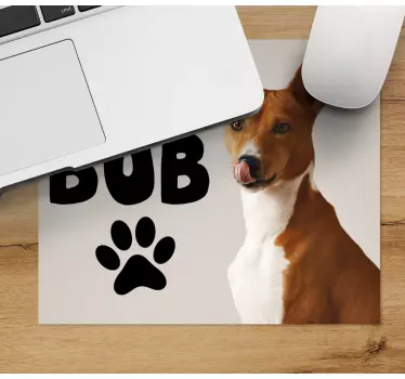 Muismat met naam hond met naam - TenStickers