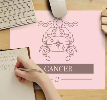 Muismat met naam kreeft zodiac symbool - TenStickers