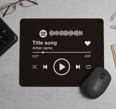 Muismat met naam Spotify - TenStickers