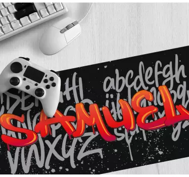 Muismat met naam unieke naam typografie - TenStickers