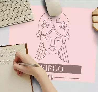 Muismat met naam virgo sterrenbeeld symbool - TenStickers