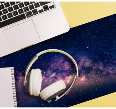 Muismat wereldkaart cosmic sky design - TenStickers