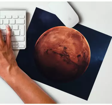Muismat wereldkaart planetair mars uitzicht - TenStickers