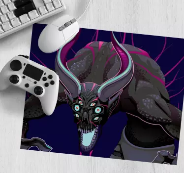 Mythisch wezen illustratie gaming muismat - TenStickers