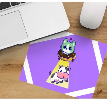 Originele muismat charmante wezens beeldjes - TenStickers