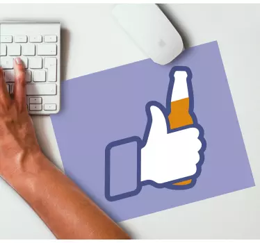Originele muismat duim omhoog gebaar - TenStickers