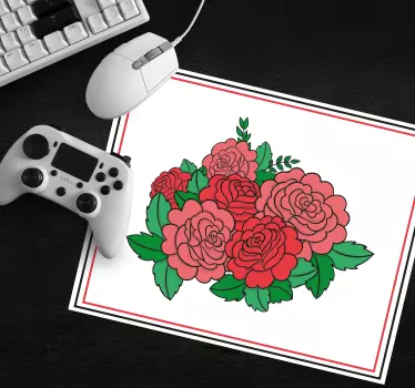 Originele muismat gedurfde bloemenarrangementen - TenStickers