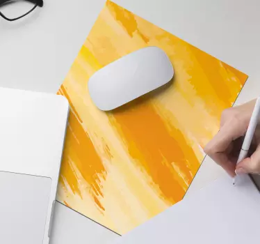 Originele muismat Geel en oranje - TenStickers