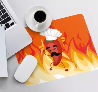 Originele muismat grappige chef peper - TenStickers