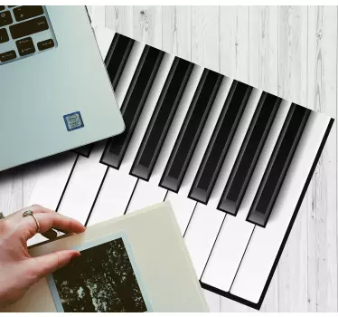 Originele muismat piano toetsen kunst - TenStickers