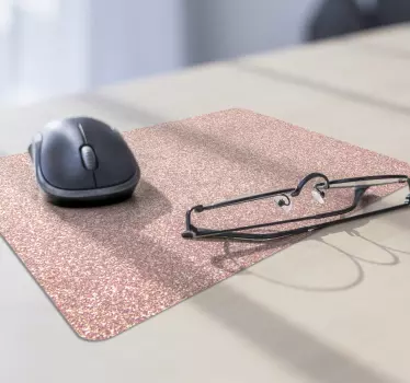 Originele muismat Roze glitter - TenStickers
