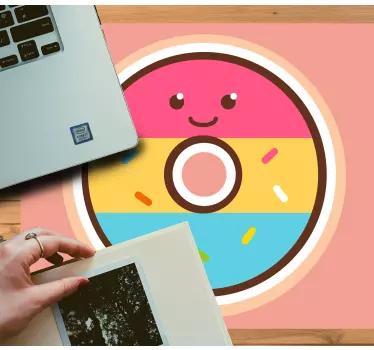 Originele muismat schattig donutfiguur - TenStickers