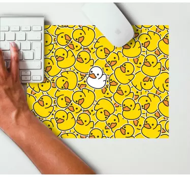 Originele muismat schattig eendenpatroon - TenStickers