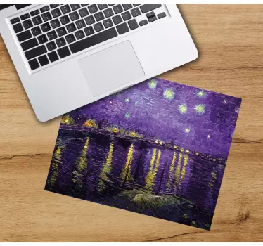 Originele muismat sterrennacht reflectie - TenStickers