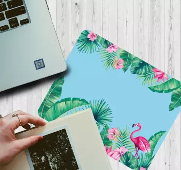 Originele muismat tropisch flamingo paradijs - TenStickers