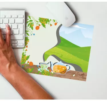 Originele muismat verfrissende kruidenthee - TenStickers