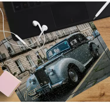 Originele muismat vintage automobiel momentopname - TenStickers