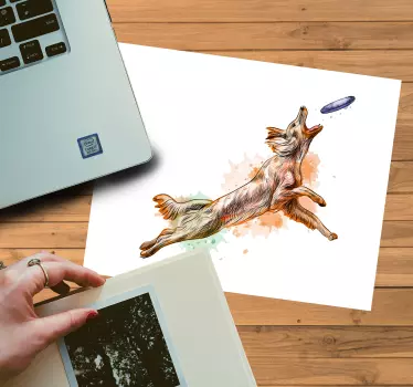 Originele muismat vliegende hond vangen - TenStickers