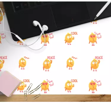 Originele muismat vrolijke cartoon vogels - TenStickers