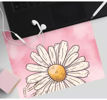 Originele muismat vrolijke margriet bloem - TenStickers