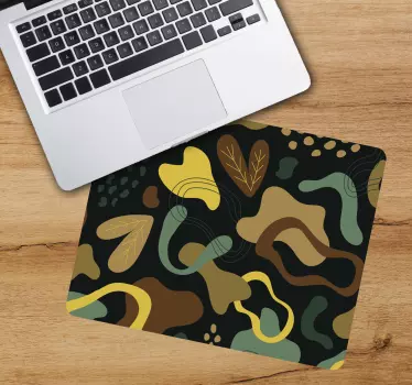 Patronen muismat abstract natuurlijke vormen - TenStickers