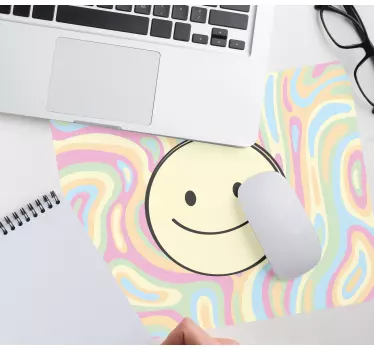 Patronen muismat abstract smiley gezicht - TenStickers