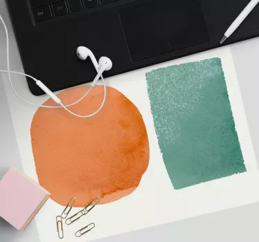 Patronen muismat abstracte vorm composities - TenStickers